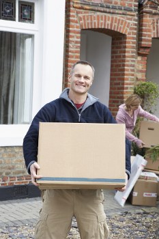 Person using an accessible moving services website on a tablet