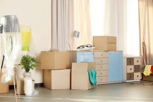 Local moving truck used for property and office transport in Ealing