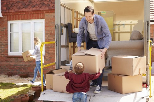 Removal team preparing a home move in Ealing