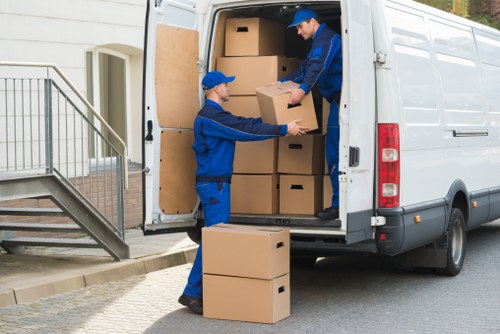 Removal team helping with a home move in Ealing