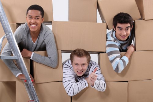 Residential furniture removal in a typical Ealing street