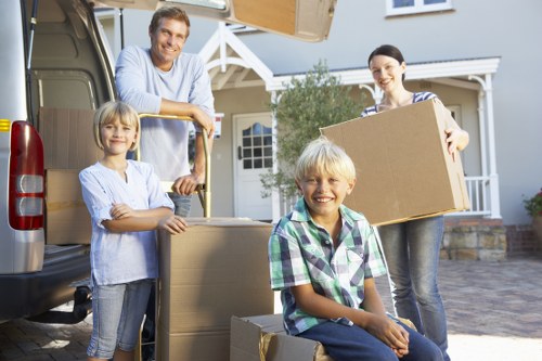 Packing and loading items for a local business relocation
