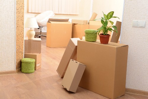 Loading a van for a local move in Ealing