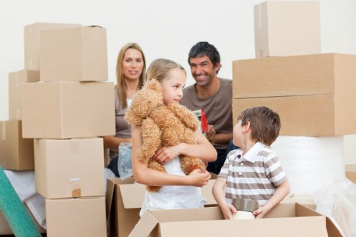 Local van service handling a flat move in West London